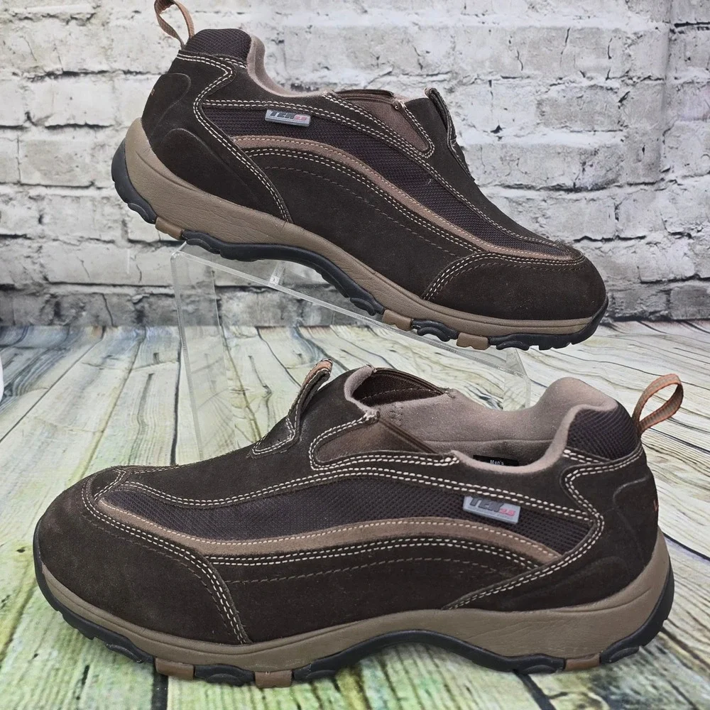 LL Bean TEK 2.5 Hiking Shoes Mens 13 Brown Suede Waterproof Slip On 271741